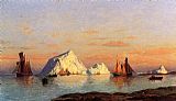 Labrador Canvas Paintings - Fishermen off the Coast of Labrador